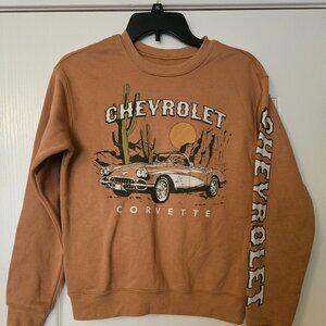 Chevy Corvette Official Sweat Shirt, Boy's XS Vintage